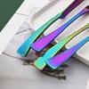 5PCS Service for 1 Matte Black Dinnerware Cutlery Set with Steak Knife Family Eating Utensils 18/10 Stainless Steel Flatware Silverware