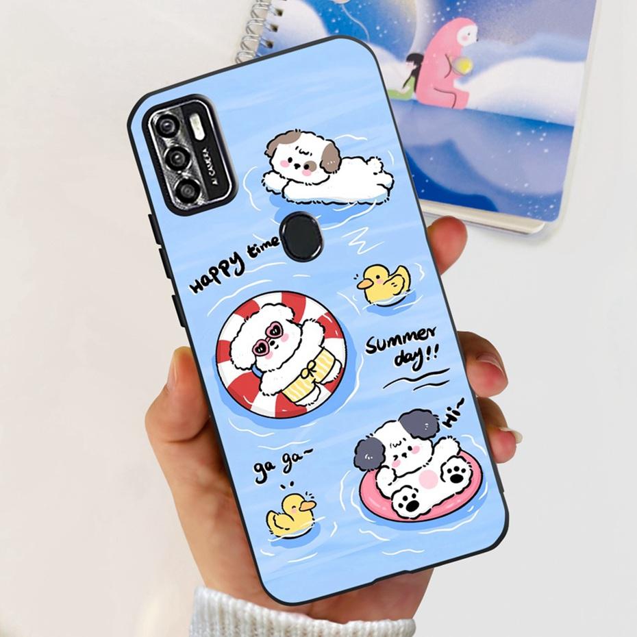 Lovely Case For ZTE Blade A7s 2020 / Optus X Pro / Telstra Evoke Plus 2 Black Silicon Soft Cases Cover For Zte A7s (2020) A7020