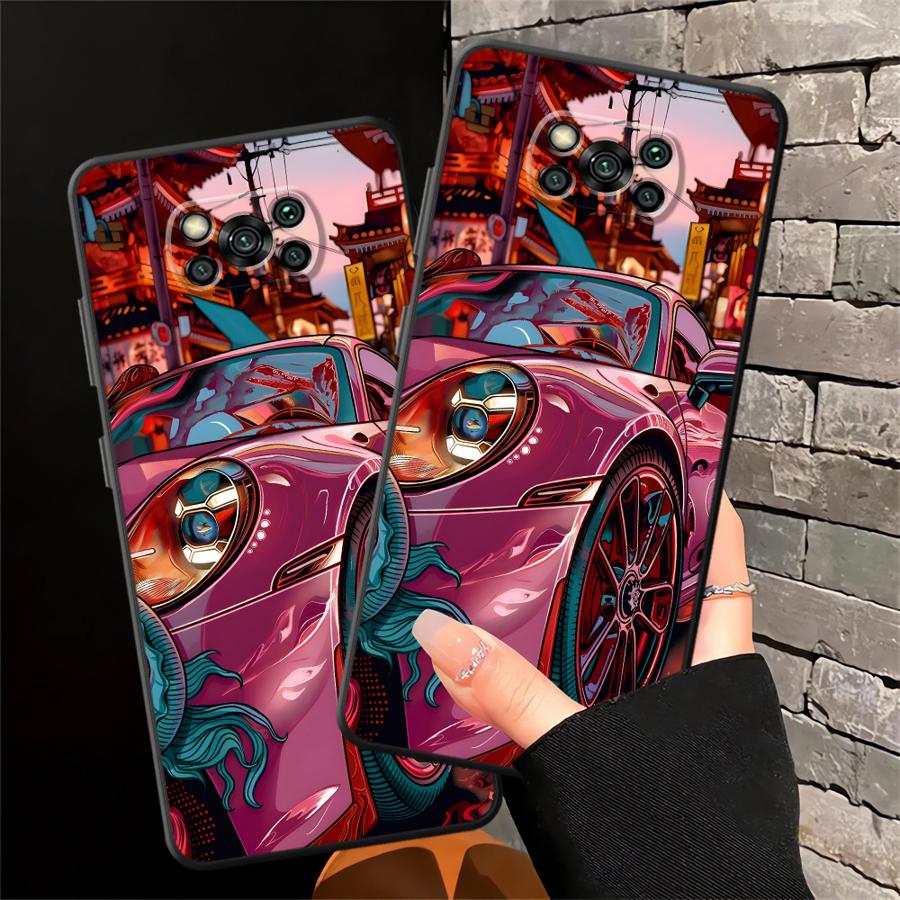 Cool Car Case for Xiaomi Poco F8 M3 M4 M7 F3 C75 C61 F1 M5 X3 X4 X5 X7 Pro C50 C71 Funda Phone Cover