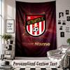 Tapisserie murale personnalisée avec nom et texte, Tapisserie décorative Southampton FC pour chambre à coucher