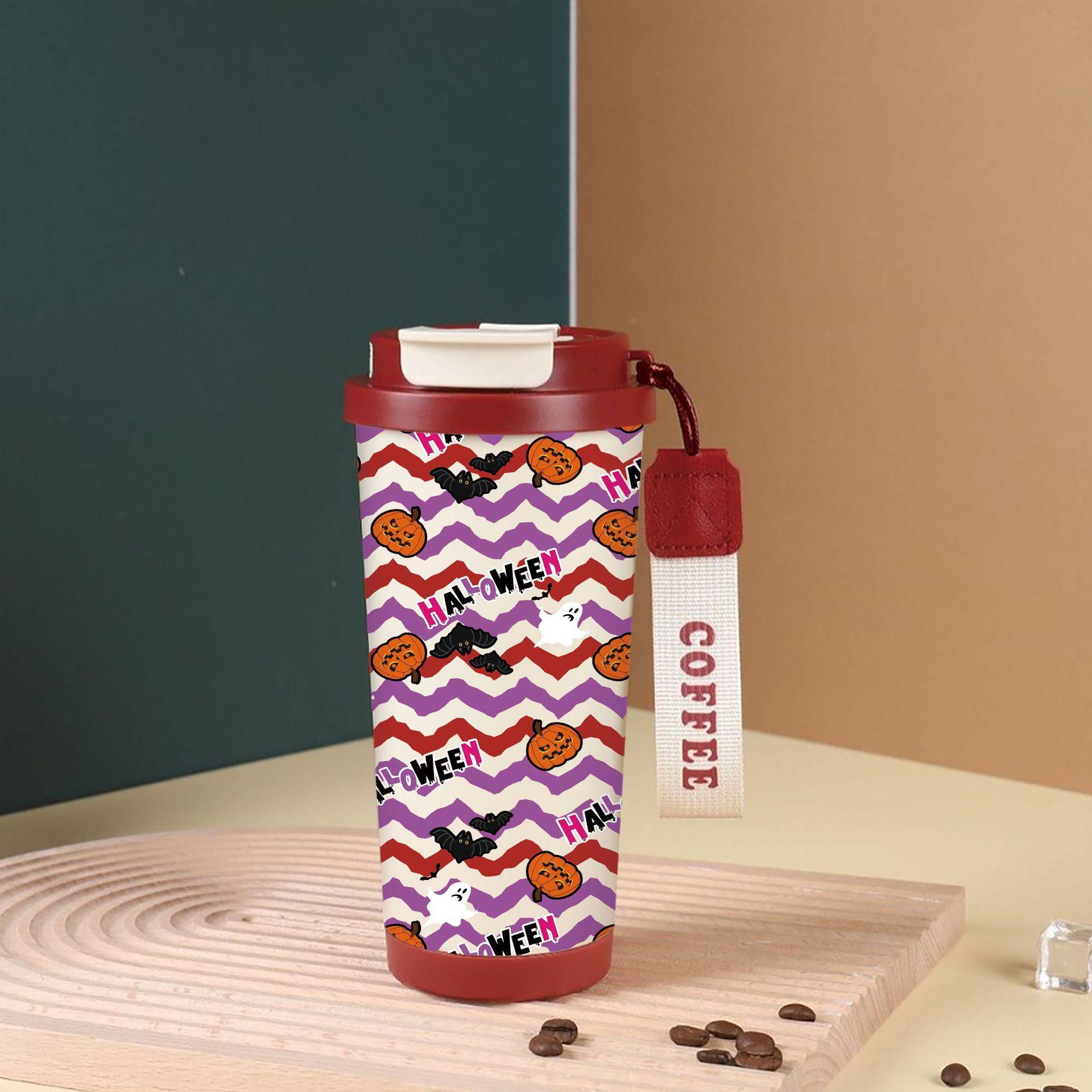 Cartoon Christmas Holiday Gift 316 Stainless Steel Lily of the Valley Christmas Thermos Coffee Cup 18OZ-530ML