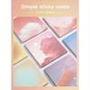 50 Gradient Sticky Notes, Minimalist Cloud Design, Sticky, Suitable For Messages, Memo Notes, Note Pads, Cute And High-Quality Student Style
