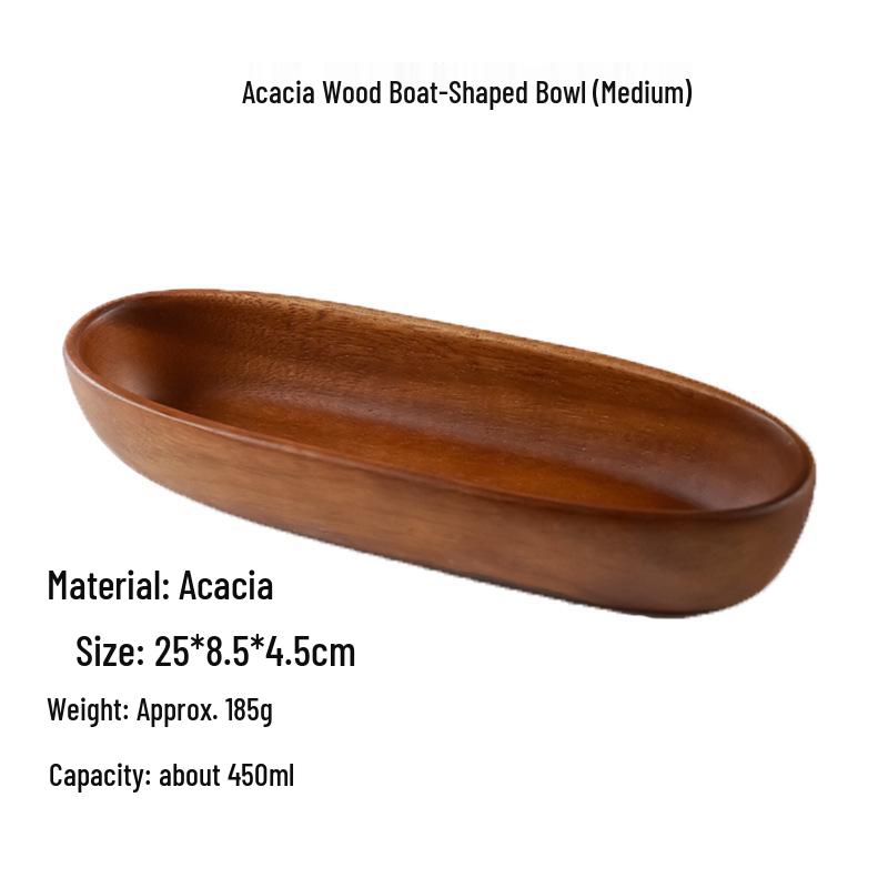 Набор закусочных и десертных тарелок из акации: Фруктовые, десертные, салатные и детские тарелки с отделениями