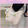 Cute Cartoon Nylon Shoulder Bag For Women And Men Large Capacity Lightweight Design