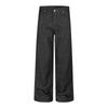 Mens Loose Straight Jeans Star Embroidery Streetwear Casual Denim Pants