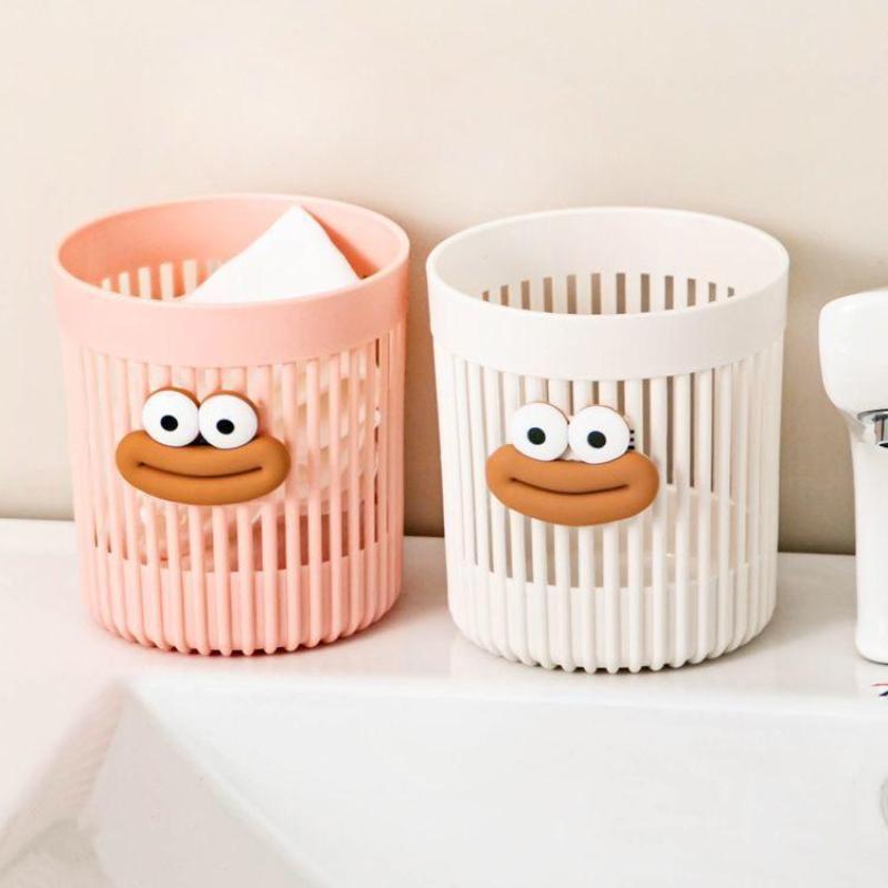 Cartoon Big Mouth Nail Brush Storage Box Makeup Brush Storage Bucket Nail Art Brushes Rack Pen Container Brush Organizer