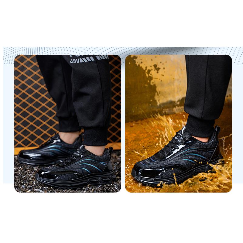 Fashion Work Safety Shoes For Men Sneakers  Anti-smash Anti-puncture Work Indestructible Shoes Steel Toe Protective Boots