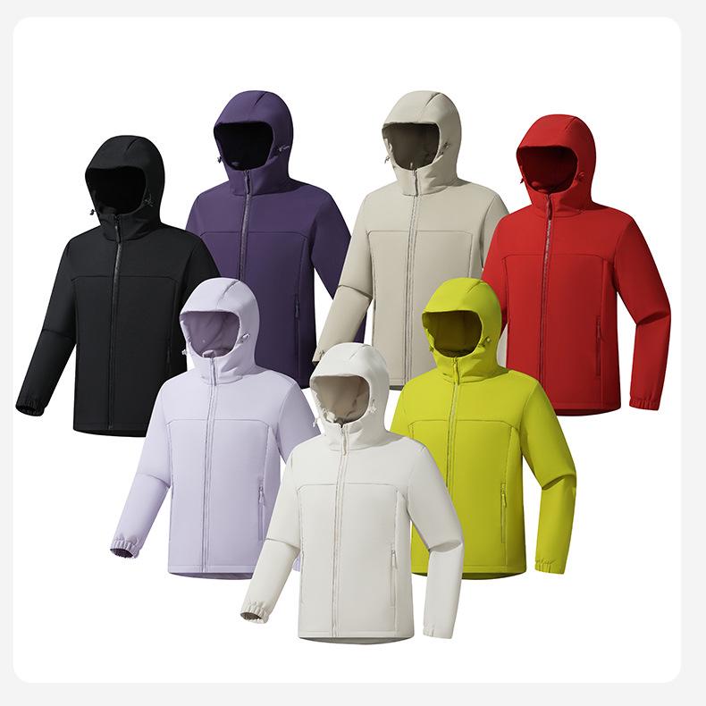2026 Autumn/Winter Unisex Softshell Jacket: Outdoor Windproof, Water-Repellent, Warm Hooded Cardigan