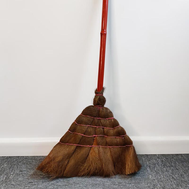 Kelibang Wooden Handle Palm Bristle Broom