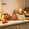 Desktop Holiday Party Ornament 3/4Pcs Vintage Wooden Pumpkin Decor, Rustic Fall Tabletop Centerpiece, Farmhouse Sturdy Thanksgiving Centerpieces