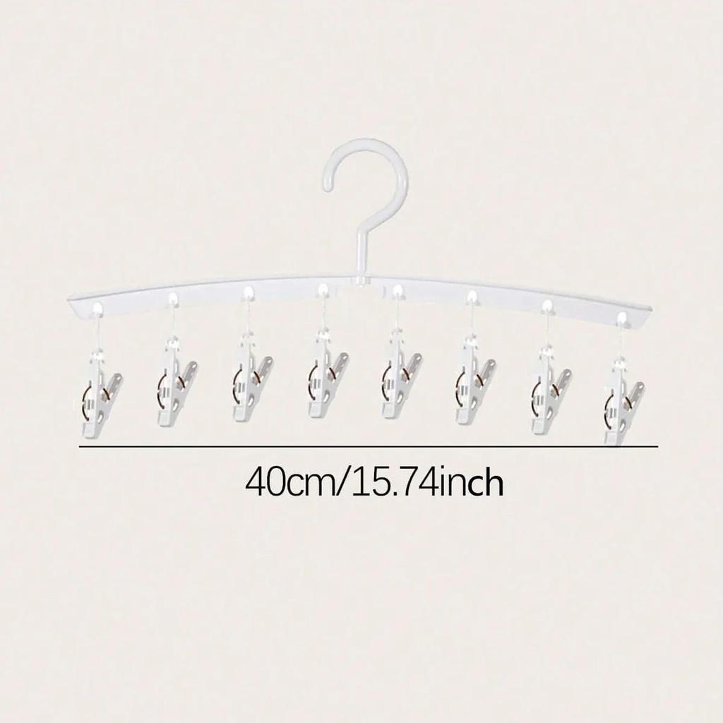 1/2/4pcs-8 clip hangers, hat leggings storage rack, durable sock drying rack, suitable for household storage rack