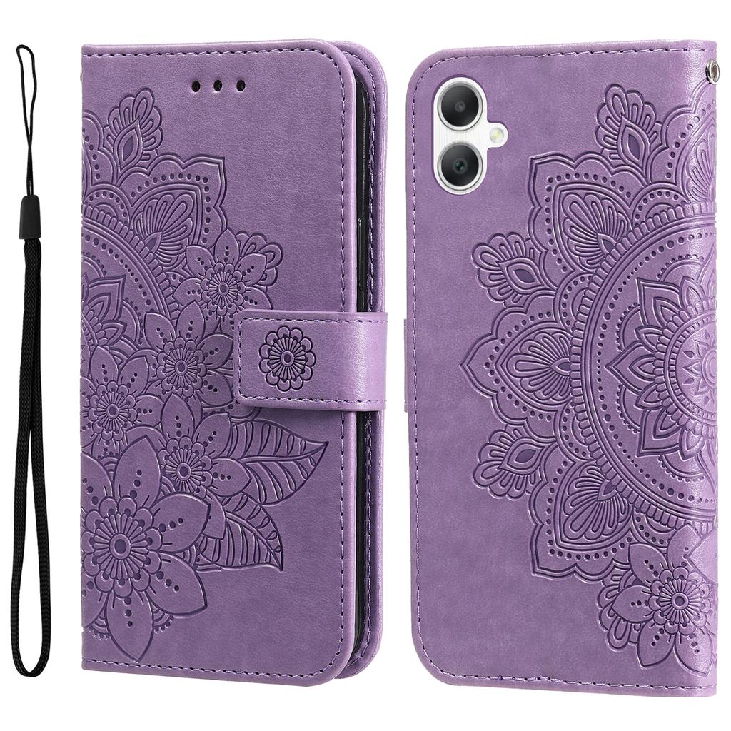For Samsung Galaxy A07 4G/A06 4G/A06 5G Case Floral Pattern PU Leather Wallet Stand Phone Cover