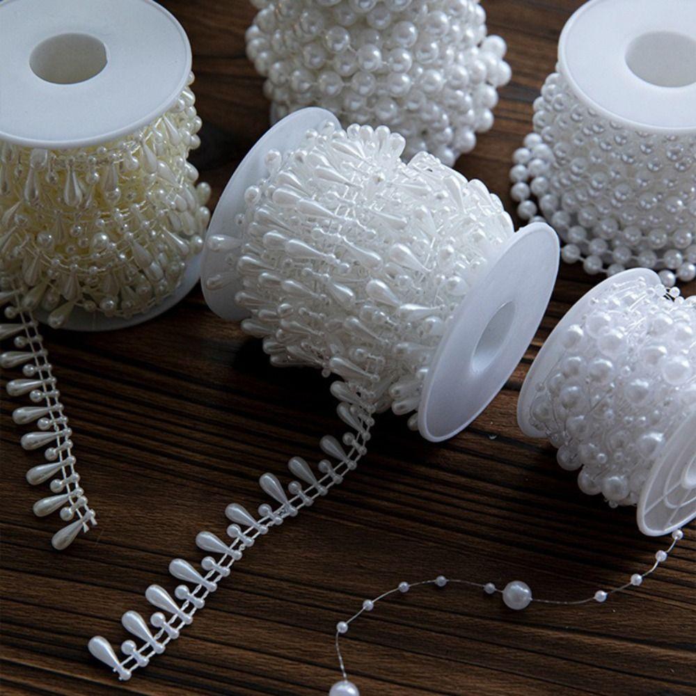 Pearl String Bead Xmas Tree Ornaments DIY Christmas Decor Xmas Hanging Pendant Christmas