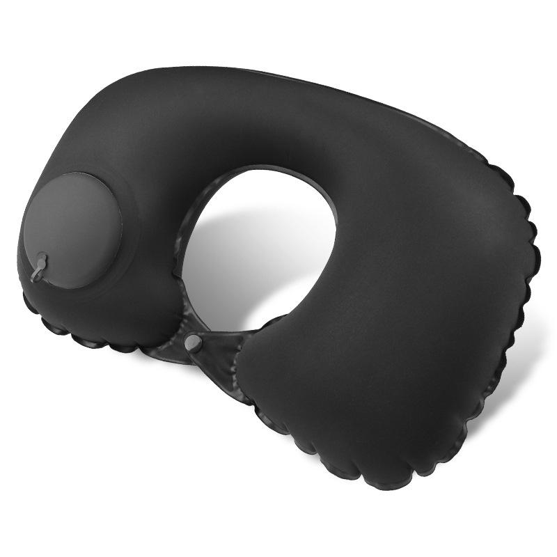 Automatyczna nadmuchiwana poduszka podróżna w kształcie litery U - Przenośna poduszka zapewniająca komfort w samolocie i na zewnątrz