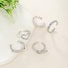 Korean version of simple open love ring 1-piece set hollow love ins cold wind niche design index finger ring