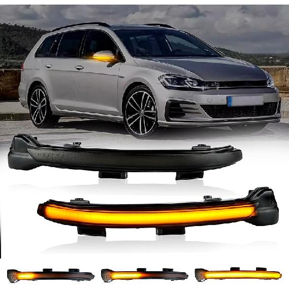 D-Lumina Dynamic LED Side Mirror Sequential Turn Signal Lights Smoked Lens for BMW 1 2 3 4 Series F20 F21 F22 F23 F87 F30 F31 F34 F35 F80 F32 F33 F36