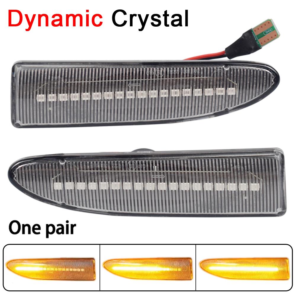 

Боковой габаритный фонарь, динамический светодиодный указатель поворота, мигающий индикатор для Jaguar X-TYPE 2002 2003 2004 2005 2006 2007 2008 2PCS Dynamic Crystal