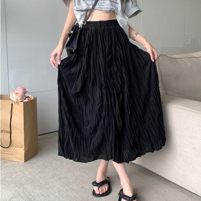 

Юбка А-силуэта с высокой талией для миниатюрных фигур, плиссированная юбка А-силуэта с высокой талией маленького размера black One Size