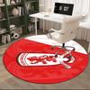 1 Stück runder Teppich Fußballclub-Emblem Aufgedruckter Runder Teppich, Teppich für Home Office, Runder Stuhlteppich, Dekorteppich Fan-Geschenke Weihnachtsgeschenk