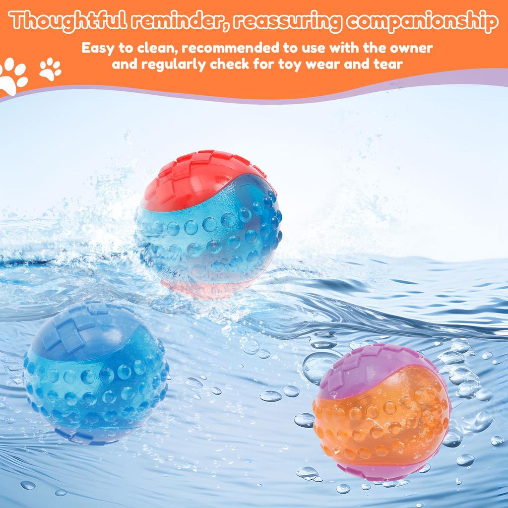 Dogs Interactive Toys Squeaky Dog Ball Strong Bite Resistance Squeaky Dog Toy for Training and Boredom Chew Ball Dogs Toys