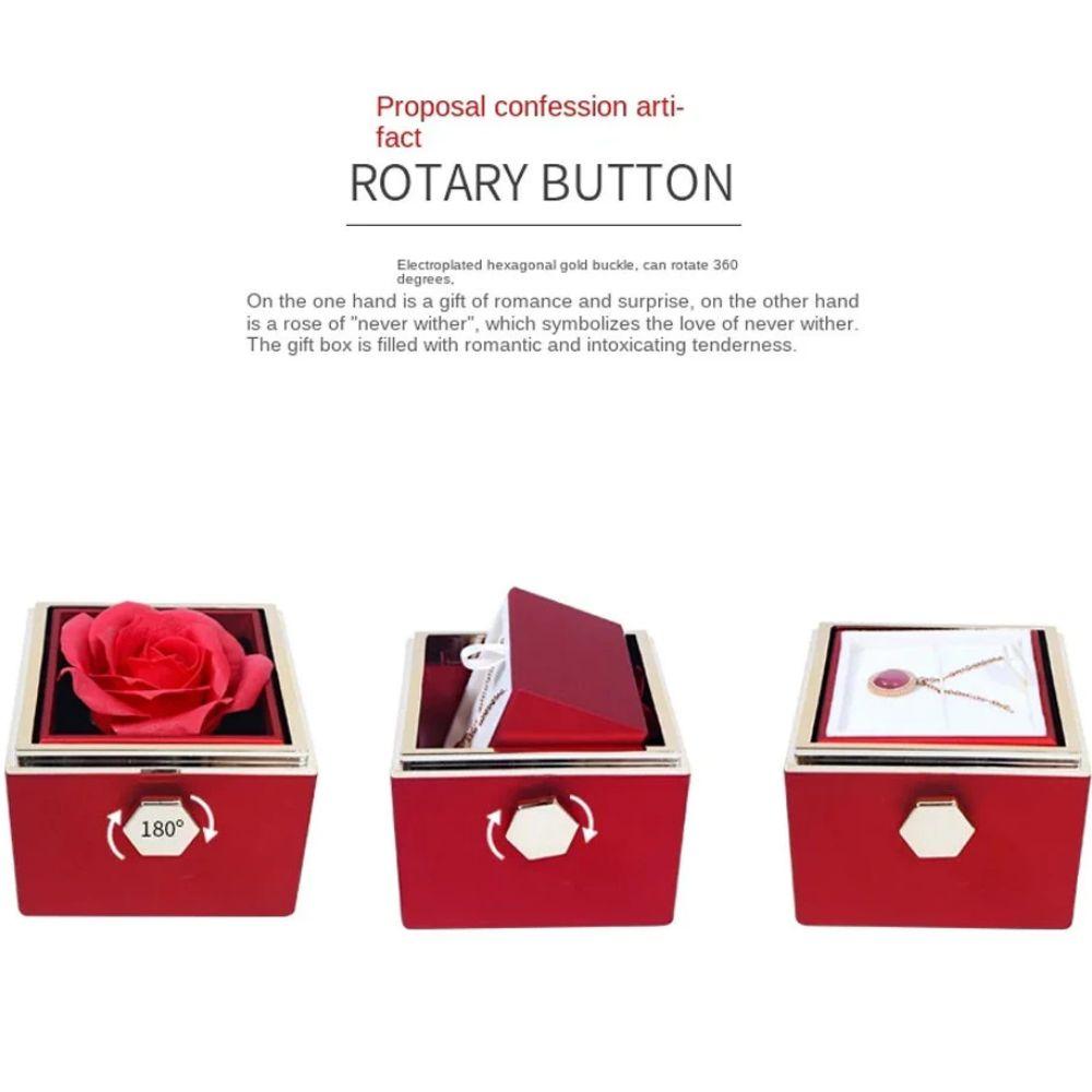 Ring Display Proposal Ring Boxes Eternal Rose Jewelry Display Rack Mother's Day