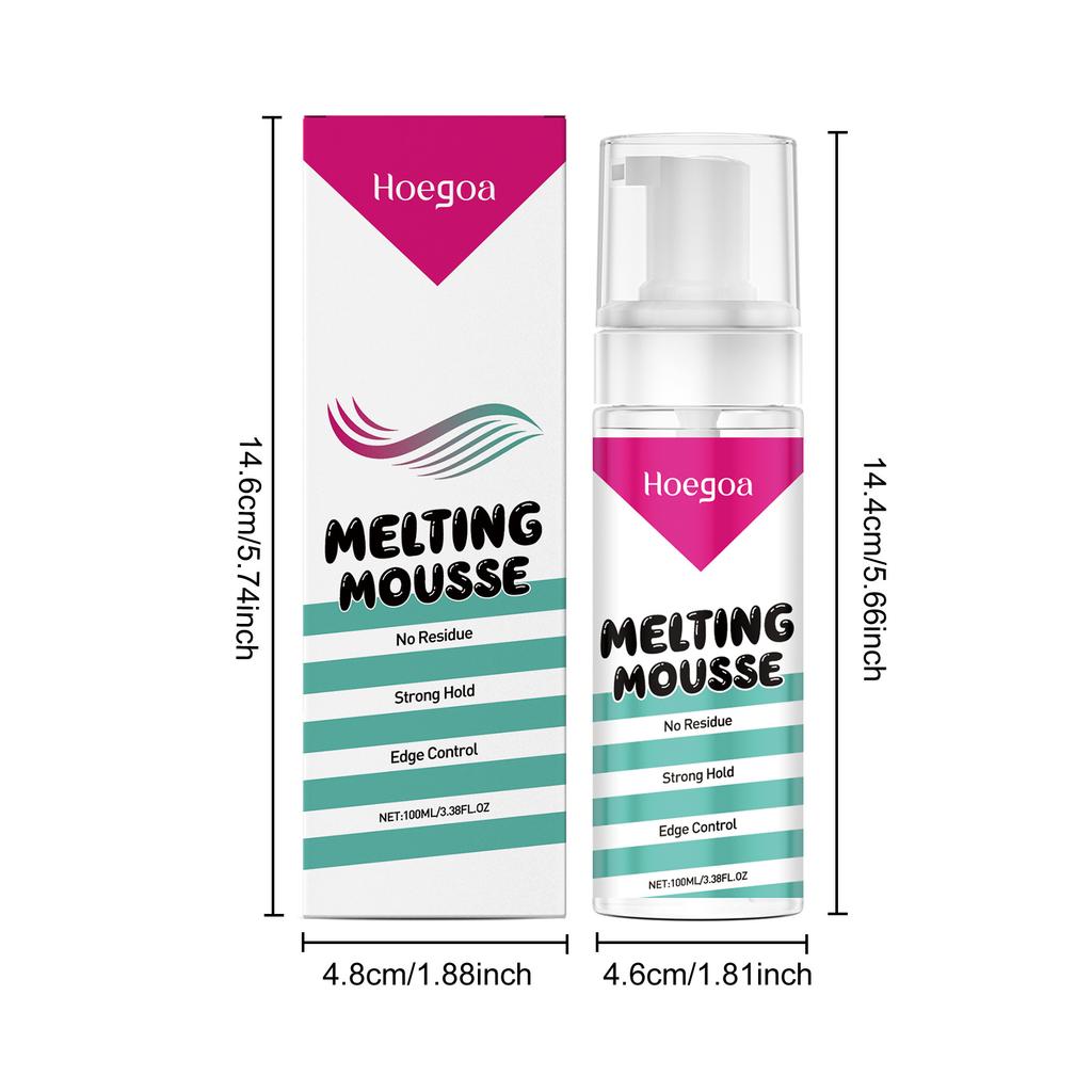 HOEGOA Wig Styling Glue Mousse Mild Formula Wig Care Moisturizing Styling Long-lasting Styling Care