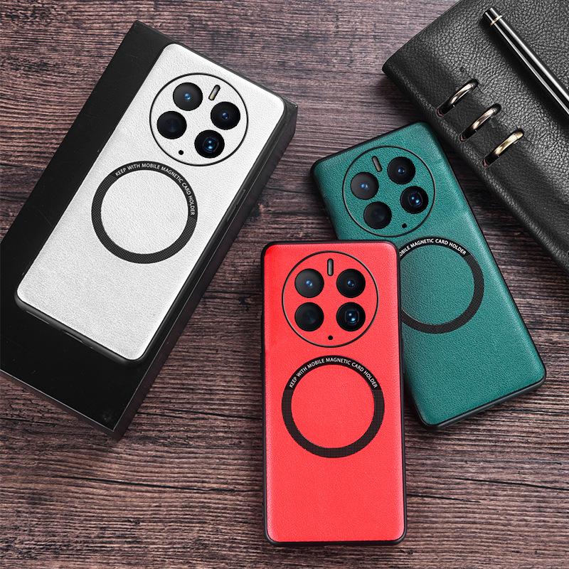 PU Leather Wireless Charging For Magnetic Case For Huawei Mate 0 Pro Mate0 Pro G Soft Back Cover