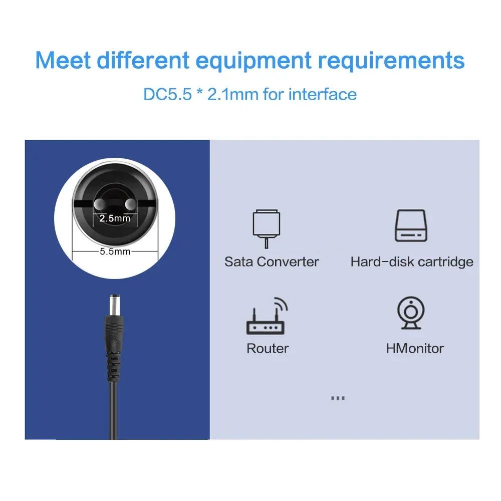 1A Power Adapter 3V 4.5V 5V 6V 9V 12V 13V 15V AC-DC Universal Power Supply Adapter Charger Adapters EU US Plug