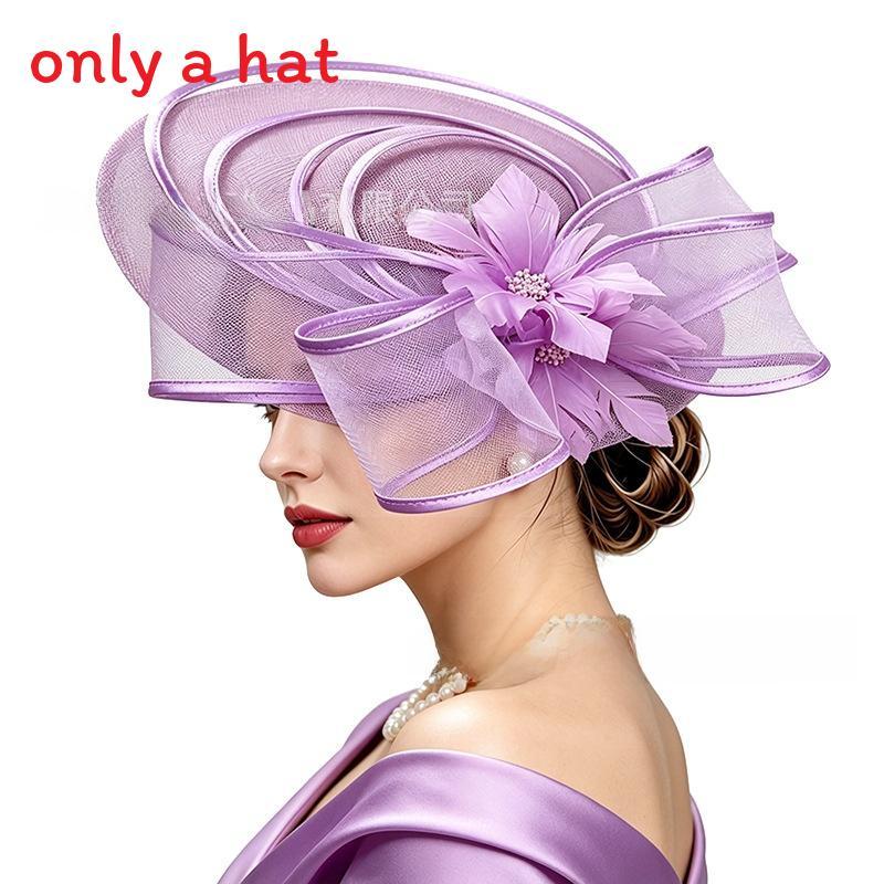 Vintage Flower Embellished Top Hat For Weddings And Costume Parties