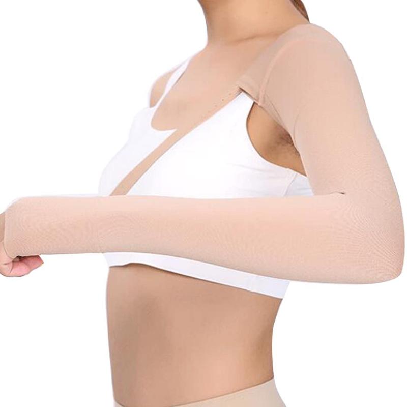 Post Mastectomy Compression Arm Sleeve Elastic Anti Swelling Elbow Palm Support Edema Swelling Lymphedema 30~40 mmHg Men Women 1