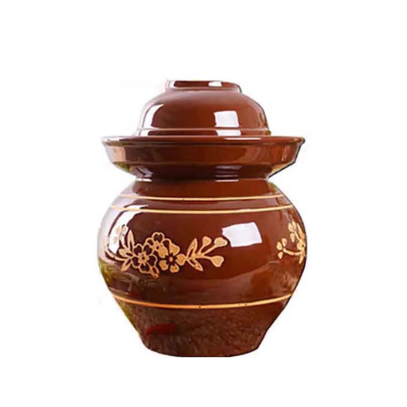 Sichuan Earthenware Pickle Jar with Lid