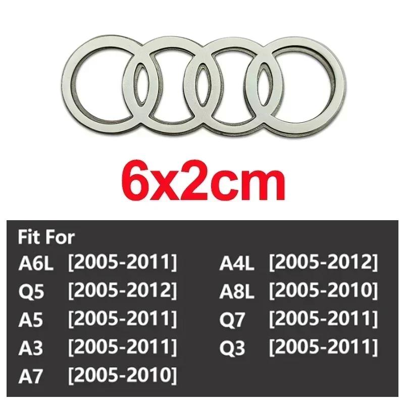 Per R44 Emblema Volante Auto in Lega Adesivo Sostitutivo A6 A6L A3 A4L A5 A7 A8L A1 Q6 Q7 Q8 TT S5 S7 S8 RS7 RS6 Decalcomanie Laterali TY7s8