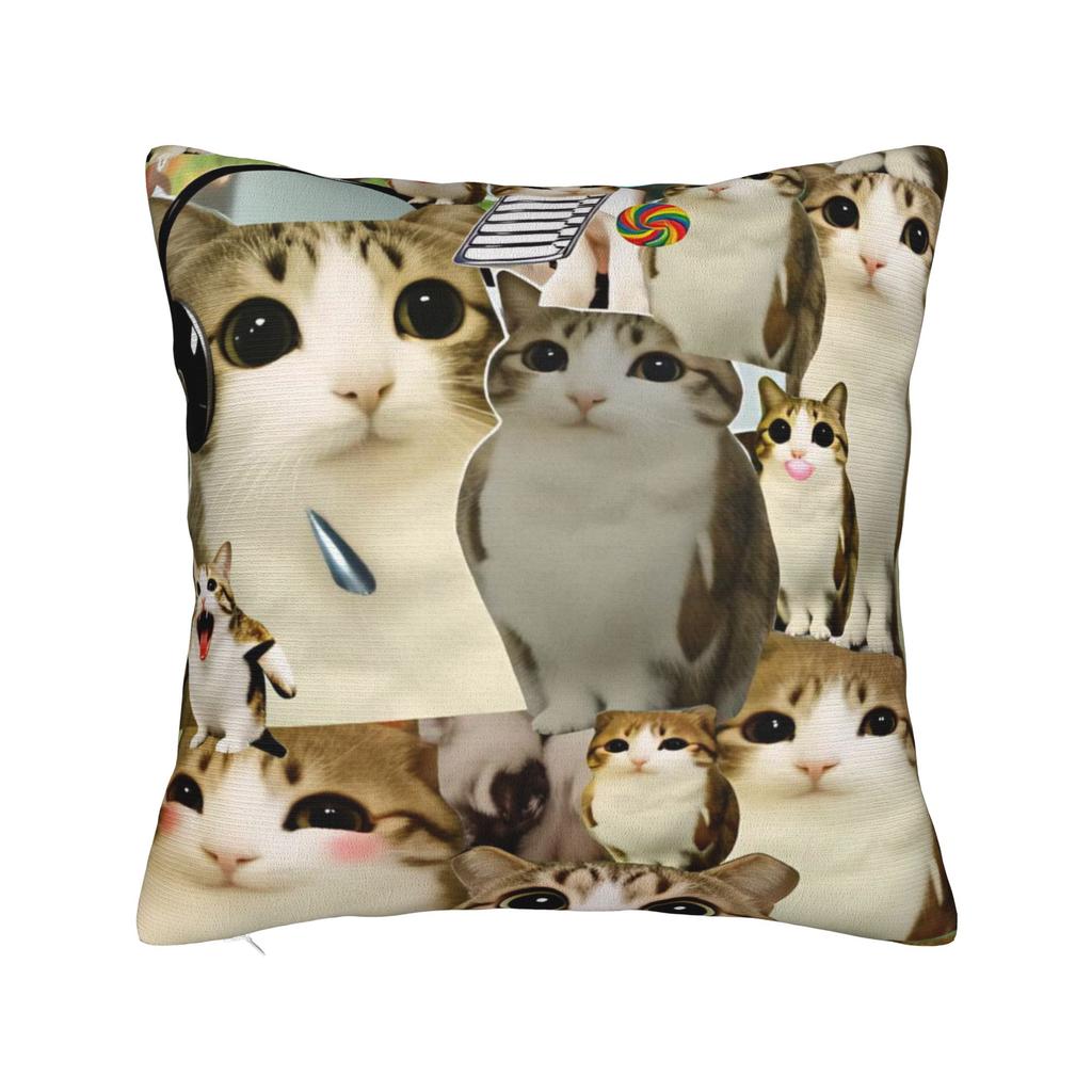 Kissenbezug Meowl Lustige Süße Katze Eule Vintage Kissenbezug Für Wohnzimmer Stuhl Kissenbezüge