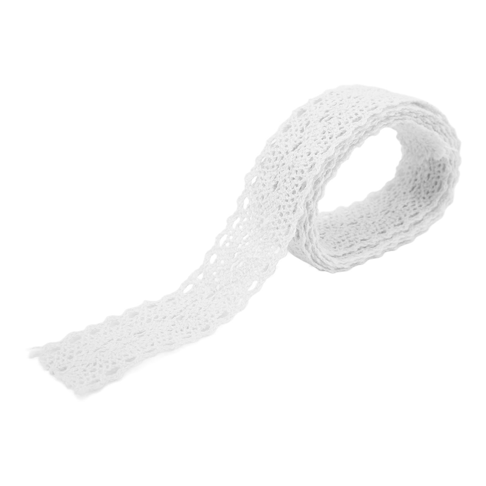 

Lace Ribbon Cotton Thread 20 Yards Decorative Accessories for Clothing Decoration DIY CurtainWhite белый