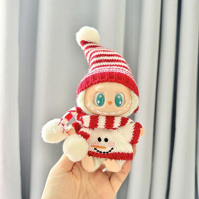 The First, Second and Third Generations of Christmas Baby Clothes Wear 17cm Pendants, and The Clothes Sit with Colored Beads Christmas Set.