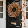 HalloweenAutumn Flower Wreaths, Pumpkin And Berry Door Hangings, HarvestFestival Rattan Rings