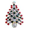 Christmas Tree Rhinestone Brooch and Scarf Buckle SD30