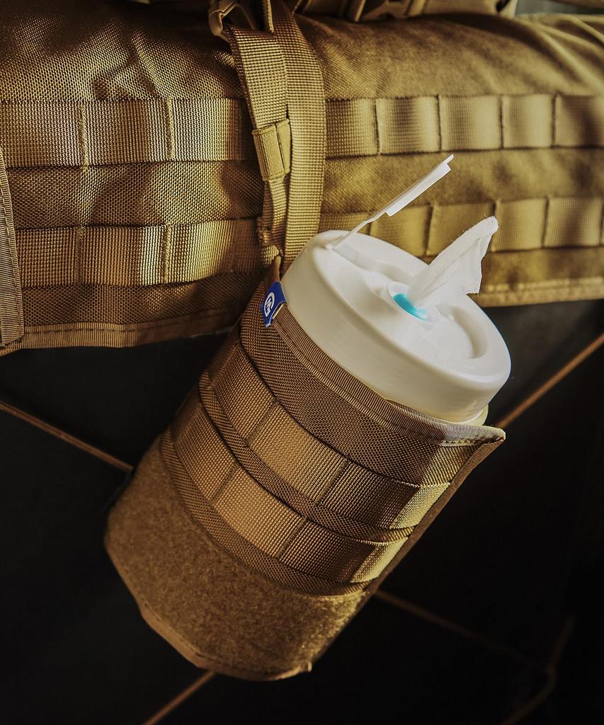 GORDON MILLER Kryt na vlhčené ubrousky do auta Cordura pro systém TP Molle, Kojotová béžová, 1578291