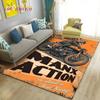 3D Retro Vintage Motorcycle Area Rug Large,Carpet Rug for Living Room Bedroom Sofa Decoration,Doormat Kitchen Non-slip Floor Mat