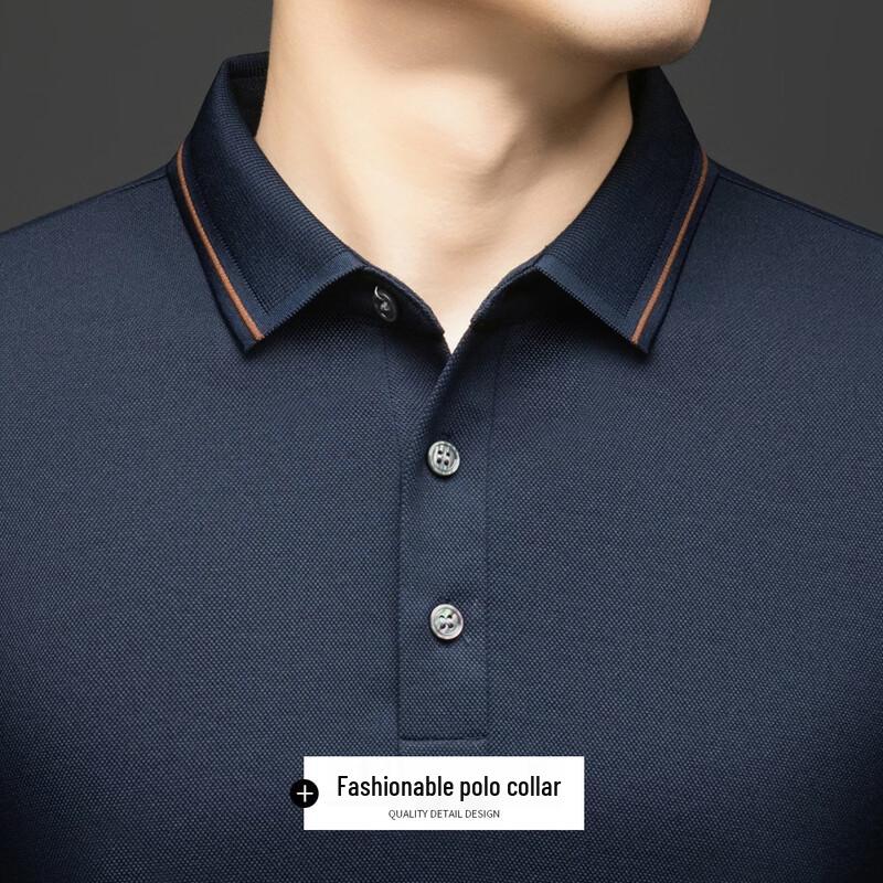 Kaisar Men's Silk Wool Blend Polo Shirt