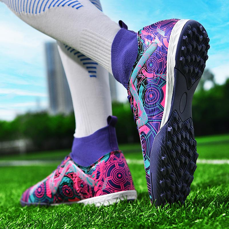 2025X10 New Adult Long Nail Broken Nail Football Shoes Men's Artificial Turf Training Game Sports Shoes