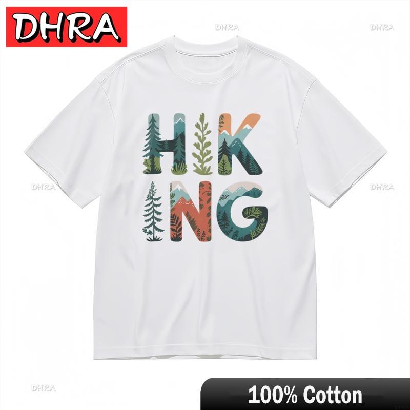 Unisexs Soft Trend Classic TShirt Nature Inspired Hiking Alphabet Design Tee Graphic Hipster Unisex Clothing for Unisex TShirt Unisex S