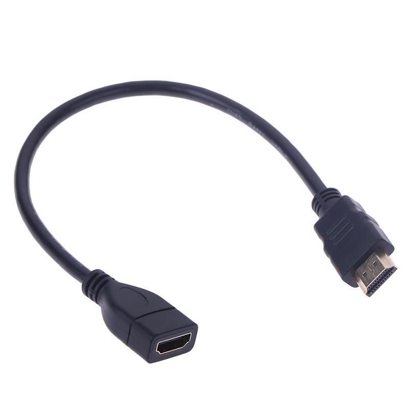 Cavo di prolunga HDMI maschio-femmina da 15 cm/30 cm, cavo di prolunga di protezione HDMI