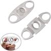 2Pcs Cigar Cutters Stainless Steel Pocket Cigar Tool For Most Sizes Of Cigars