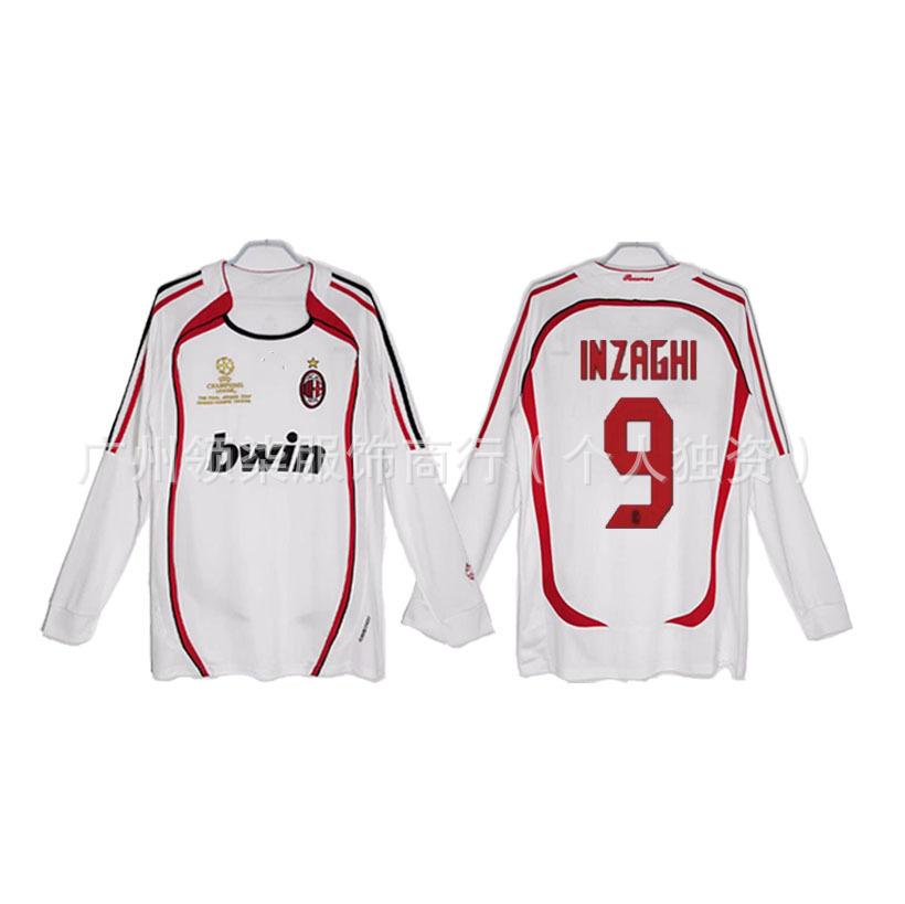 AC Milan retro jersey 0607 season Kaka Maldini Ronaldini Ronaldinho Pirlo collector's edition football jersey