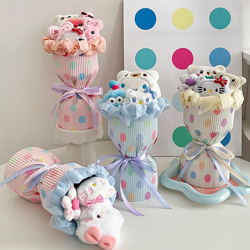 Cute Plush Bouquet, Approximately 26cm, Perfect As a Gift for Birthdays, Friends, Children, Anniversaries, Mother's Day, Weddings, Entrance