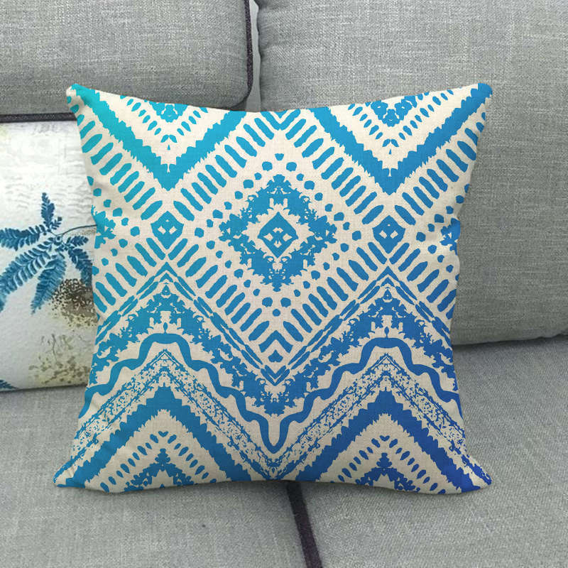 Simple Pattern Series Digital Printing Short Plush Pillow Covers Decorative For Car Sofa Office Cushion Cover Home Goods