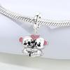 Copper Embrace Koala Animal Beads Original Pendants Bracelet Charm Jewelry Party Diy Trendy Gifts