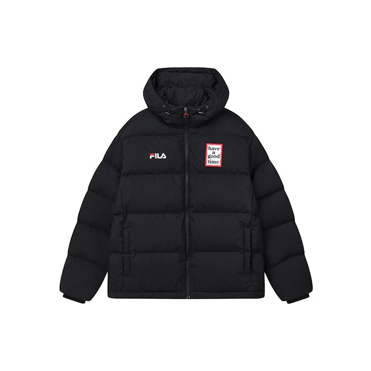 

New FILA Down Jacket Winter Women s Jet Black F11U149902F-BK S