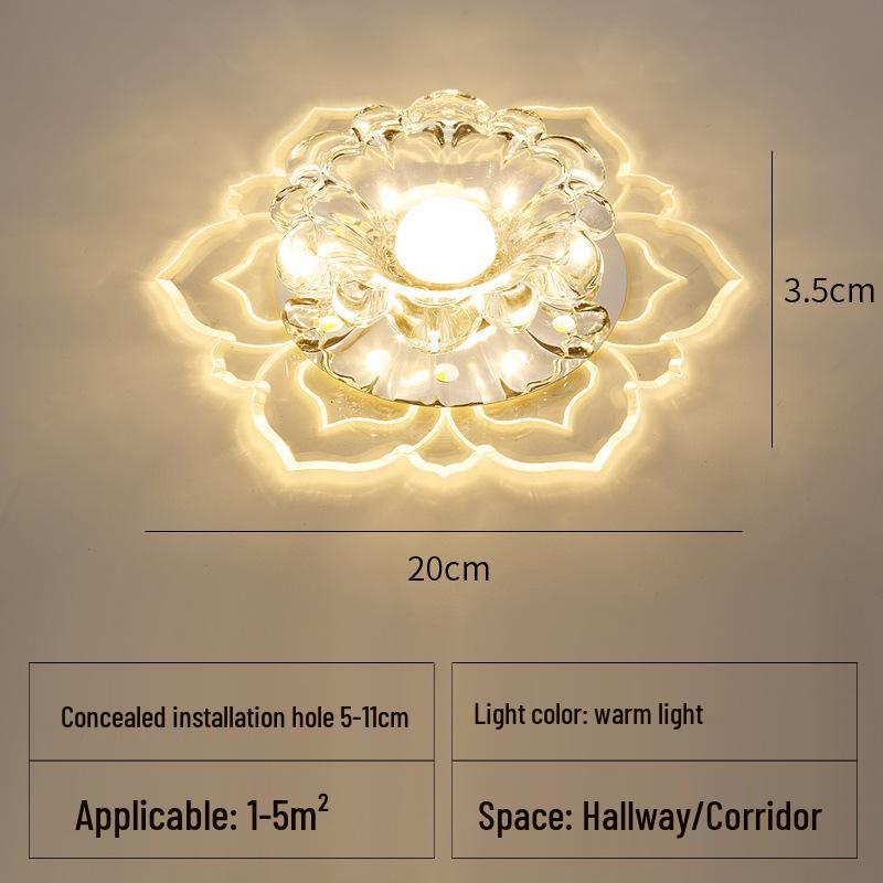 Recessed Crystal Hallway & Corridor Spotlight Downlight